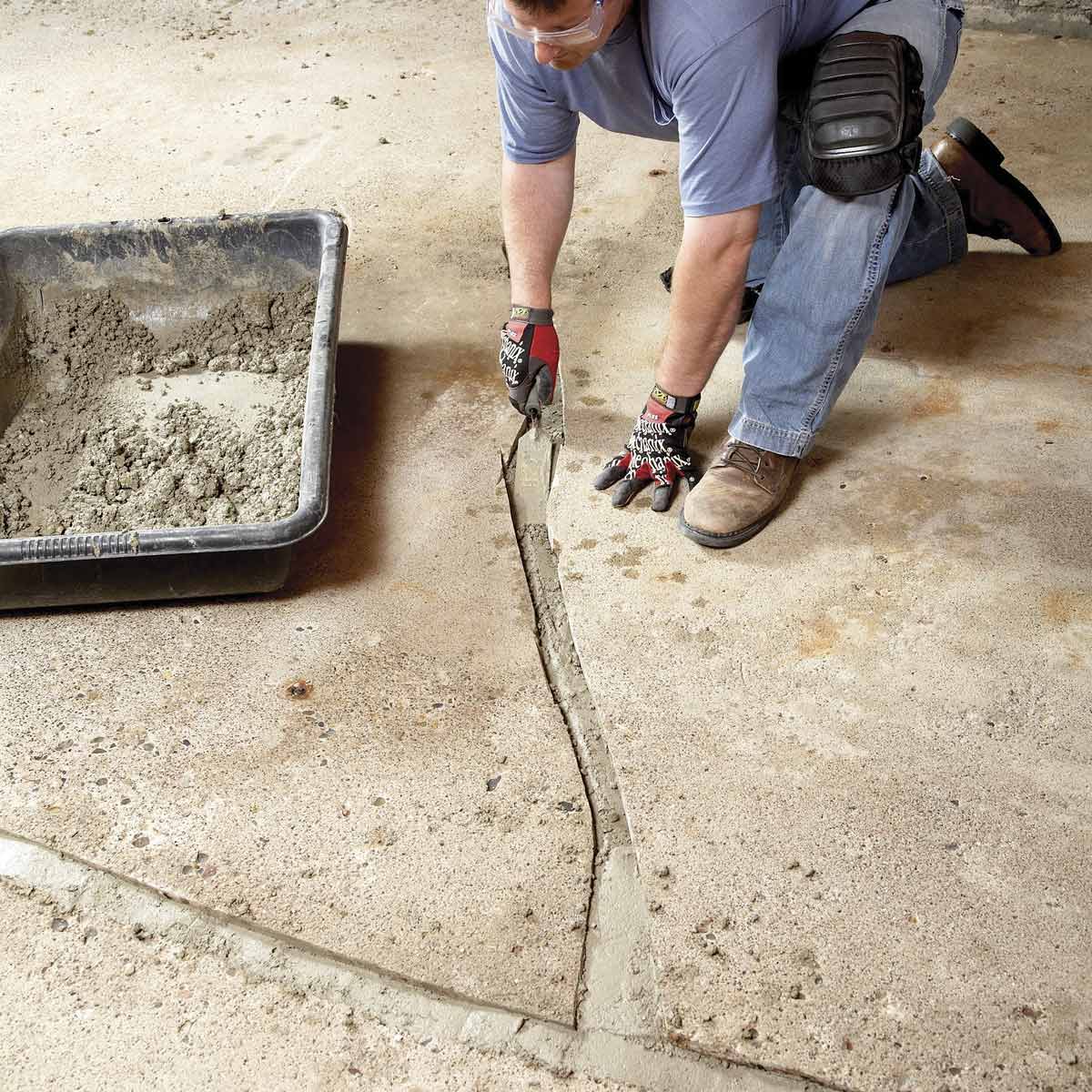 How to repair concrete cracks in pool deck